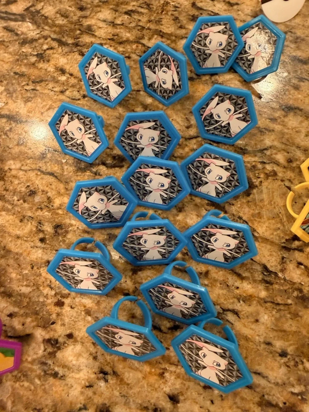 93 Brand New Pokemon Rings for Cupcakes/Baking/Favors- Pikachu, Mew, Eevee, Meow